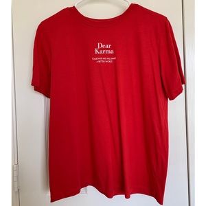 Zara T-shirt with Front Text Print